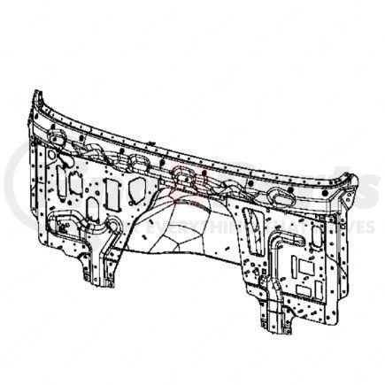 Freightliner A18-71499-000 Firewall - Aluminum, 4 mm THK