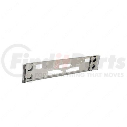 Freightliner A21-28366-007 Bumper - Front, 18 in., Flat, Raised, Steel, Chrome