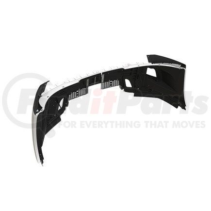Freightliner A21-28979-023 Bumper - Aeroclad, Painted, Chrome, with Light Cutouts, Low Clearance