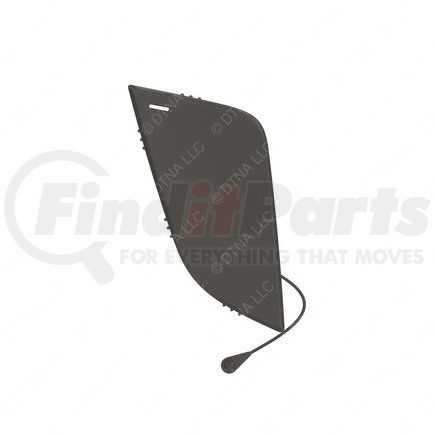 Freightliner A21-29246-002 Tow Hook Cover - Thermoplastic olefin, Volcano Gray, 4 mm THK