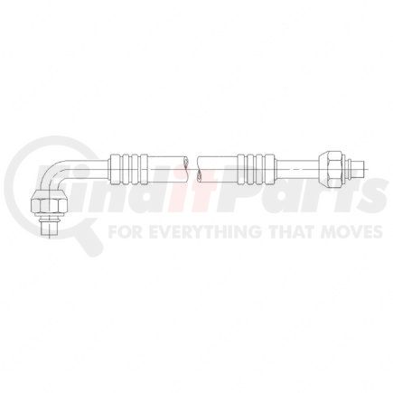 Freightliner A2232666029 A/C Hose - #6, 90 deg, 26.88 in., Condenser to Receiver Dryer