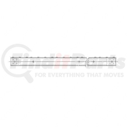 Freightliner A22-33237-120 Fuel Tank Strap Step - Aluminum, 1200 mm x 128 mm, 2.03 mm THK