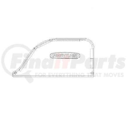 FREIGHTLINER A22-47726-001 - fender splash shield - right side | assembly - wheel well cover, right hand