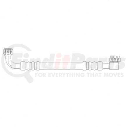Freightliner A22-49447-006 A/C Hose - #10/12, 150/180 deg, 43 in., Assembly