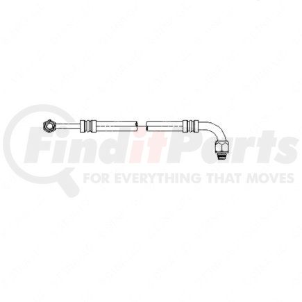 Freightliner A22-51310-002 A/C Hose Assembly - Black, Steel Tube Material