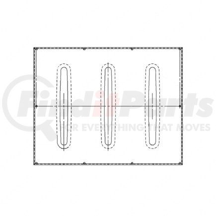 Freightliner A22-41065-000 Winter and Bug Grille Screen Kit - Polyester Reinforced With Nylon/Dacron, White, 1066.8 mm x 841.37 mm