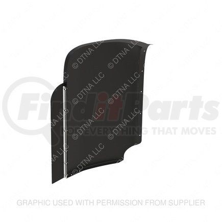 Freightliner A2246341016 Cab Extender Fairing Tab Trim - Left Side, Glass Fiber Reinforced With Polyester, 1276.66 mm x 846.73 mm