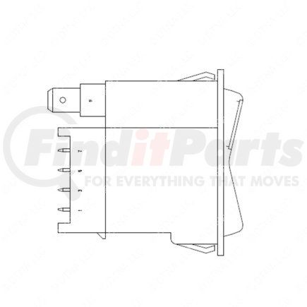 Freightliner A22-54566-004 Rocker Switch - Instruments, Light