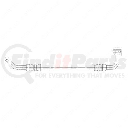 Freightliner A22-53329-003 A/C Hose - #6, 42/90 deg, 57 in.