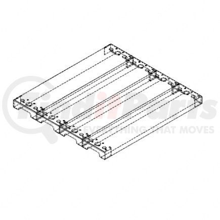 Freightliner A22-59412-801 Battery Box Step - Aluminum, 800 mm x 568 mm, 3 mm THK