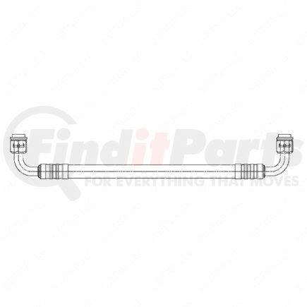Freightliner A22-59784-125 A/C Hose - 45/90 deg, Discharge Line, 125 in.