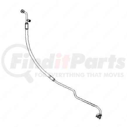Freightliner A22-59795-002 A/C Hose - #6, 20.47 in., Receiver Dryer to Junction Block