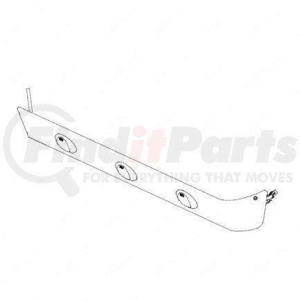 Freightliner A22-60421-001 Valance Panel - Aluminum, 7.5 mm THK