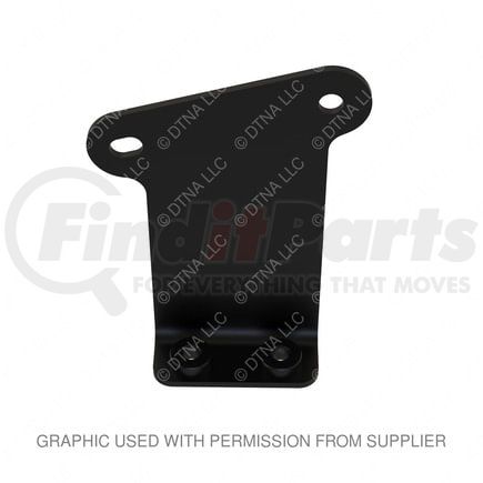 Freightliner A22-63516-000 Cab Load Center Bracket - Steel, Black, 5.15 in. x 3.89 in., 0.11 in. THK