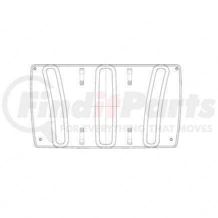 Freightliner A22-62138-000 Winter and Bug Grille Screen Kit - Nylon and Vinyl Polyester, White, 1023.9 mm x 566.8 mm