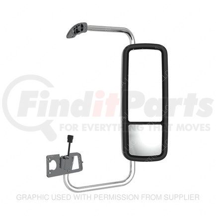 Freightliner A22-62595-001 Door Mirror - Assembly, Rearview, Outer, Narrow, Remote, Bright, Right Hand Drive, Right Hand