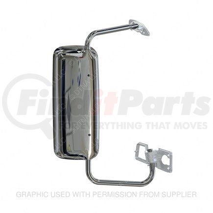 Freightliner A22-65433-005 Door Mirror - Aerodynamic, Antenna, Bright, Manual, Right Hand