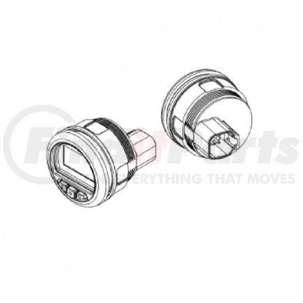 Freightliner A22-66217-100 Fuel Restriction Gauge - 2.42 in. Dia.