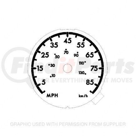 Freightliner A22-66348-100 Gauge, Speedometer ICU4, Bright