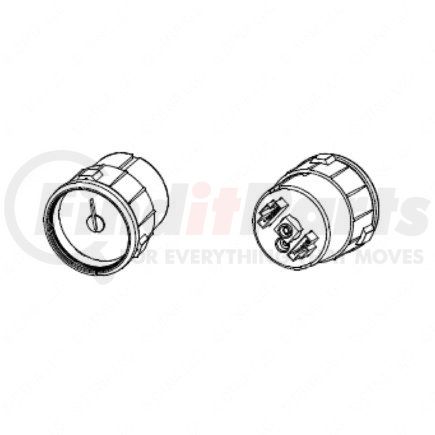 Freightliner A22-66876-103 Brake Pressure Gauge - Air Pressure, Suspension, US, Bright