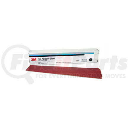 3M 1179 Red Abrasive Hookit™ Sheet, 2 3/4 in x 16 1/2 in, P180, 25 sheets per box