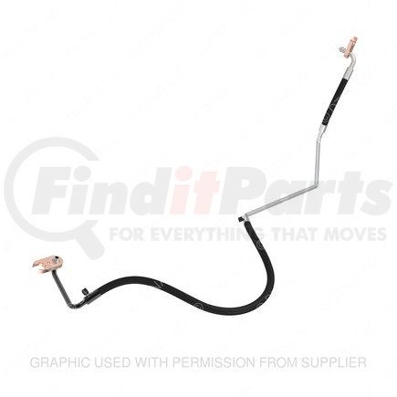 Freightliner A22-69927-000 A/C Hose - 9.76 in., Auxiliary, 0.5 in.