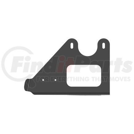Freightliner A22-69970-002 Roof Air Deflector Mounting Bracket - Left Side, Steel, Black, 0.16 in. THK