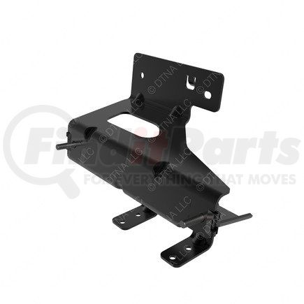 FREIGHTLINER A22-73505-000 - mud flap bracket - left side, steel, black, 0.13 in. thk | bracket - support, shield, cab mounted, left hand