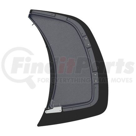 FREIGHTLINER A22-74119-011 - truck fairing tandem - right side, thermoplastic olefin, granite gray | extension - fender, panel, mdwf, aft, reinforcement, 43s, right hand