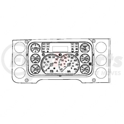 Freightliner A22-74209-113 Instrument Cluster - Assembly, ICU 3S P3, Nafta, Transmission