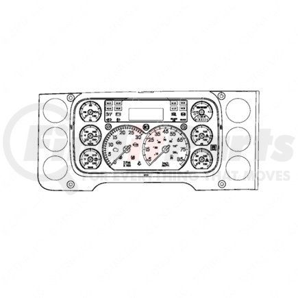 Freightliner A22-74209-212 Instrument Cluster - Assembly, ICU 3S, P3, Nafta, Intelligent Powertrain Management