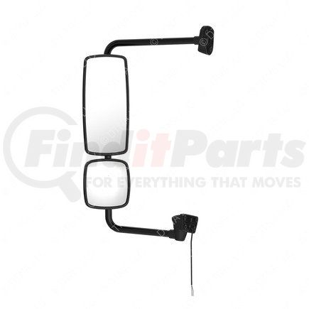Freightliner A22-74243-002 Door Mirror - Assembly, Rearview, Outer, Black, Heated, Left Hand