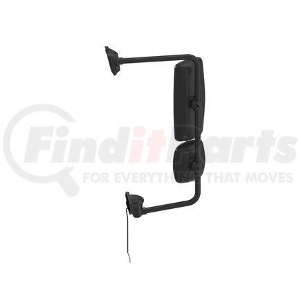 Freightliner A2274243014 Door Mirror - Assembly, Rearview, Outer, Black, Cummins, Ambient Air Temperature, Left Hand