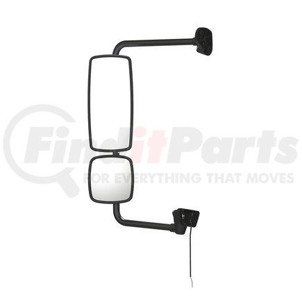 Freightliner A22-74243-018 Door Mirror - Assembly, Rearview, Outer, Bright, Cummins, Ambient Air Temperature, Left Hand
