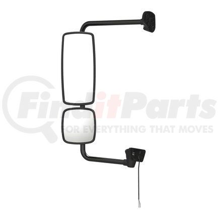 Freightliner A22-74243-041 Door Mirror - Assembly, Rearview, Outer, Black, Heated, Cummins, Ambient Air Temperature, Left Hand