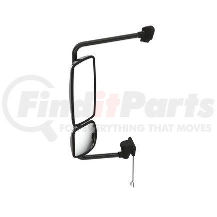 Freightliner A22-74243-045 Door Mirror - Assembly, Rearview, Outer, Bright, Heated, Cummins, Ambient Air Temperature, Left Hand