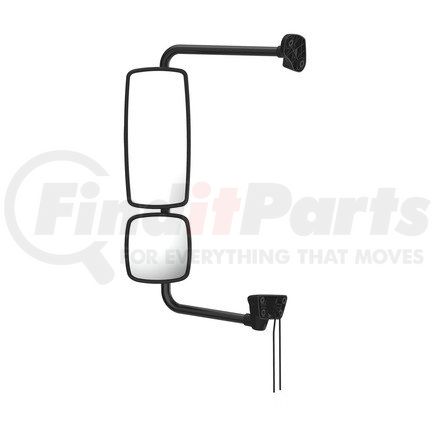 Freightliner A22-74243-047 Door Mirror - Assembly, Rearview, Outer, Bright, Heated, Luxury Trim, Cummins Ambient Air Temperature, Left Hand