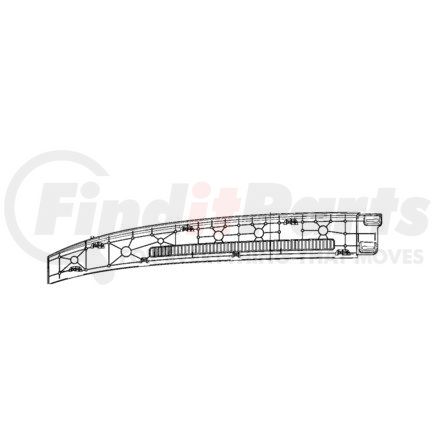 Freightliner A22-75285-000 Instrument Panel Assembly - Trim, Windshield, Right Hand Drive, Right Hand Side