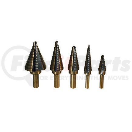 ATD Tools 9200 5 Pc. Step Drill Bit Set