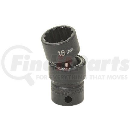 Grey Pneumatic 1117UM 3/8" Drive x 17mm 12 Point Standard Universal Socket