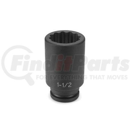 Grey Pneumatic 3154D 3/4'' Drive x 1–11/16'' 12 Point Deep Impact Socket