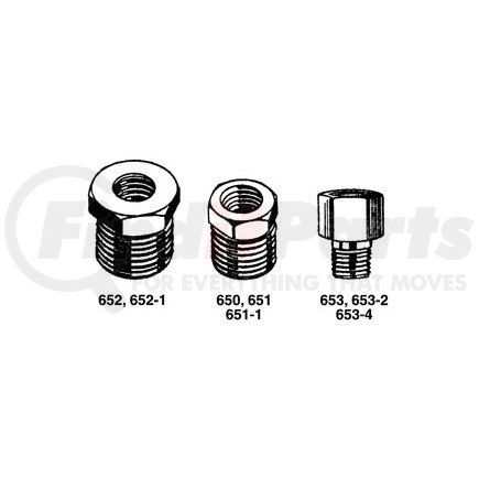 Milton Industries 653-4 Brass Reducer and Adapter Bushings