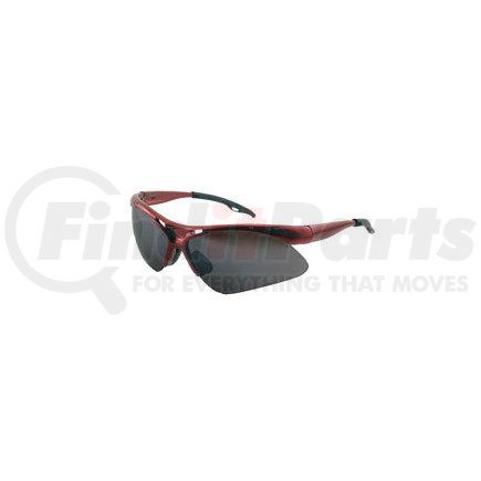 SAS Safety Corp 540-0001 Red Frame Diamondbacks™ Safety Glasses with Gray Lens