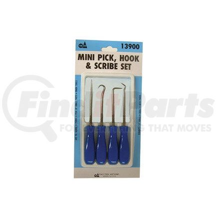 SGS Tool Company 13900 Mini Pick, Hook and Scribe Set