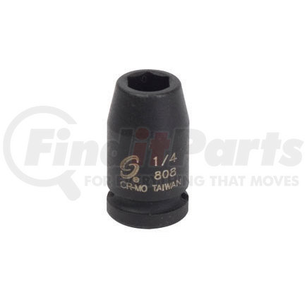 Sunex Tools 808 1/4" Drive 6 Point Standard Impact Socket 1/4"