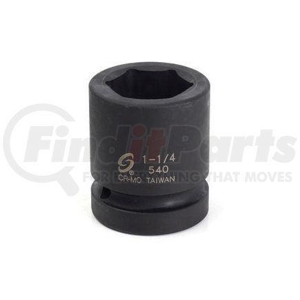 Sunex Tools 540 1" Drive Standard 6 Point Impact Socket 1-1/4"