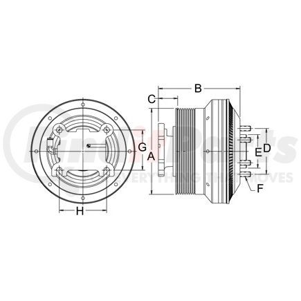 Horton 79A9026 DM Advantage Reman Fan Clutch