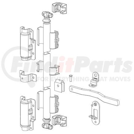 Tramec Sloan 021-00312 Door Lock Rod Bracket - Lock Rod Miner Style Set