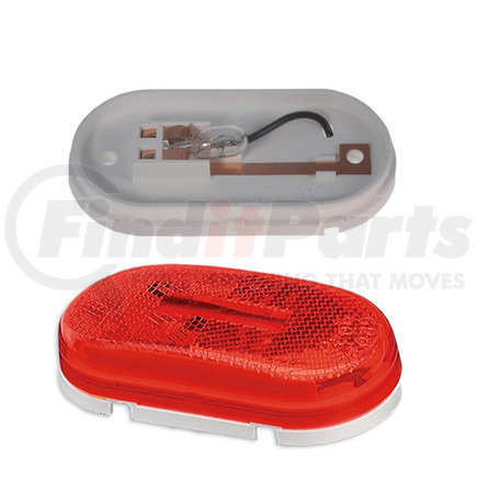Grote 46712-3 Single-Bulb Oval Clearance / Marker Light - Built-in Reflector, Multi Pack