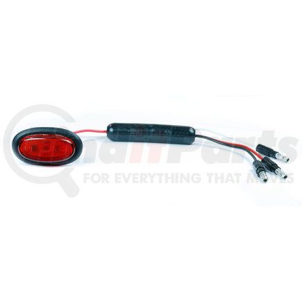 Grote 493723 Dual Intensity MicroNova LED Clearance / Marker Lamp, Slim-Line .180 with Grommet, Red